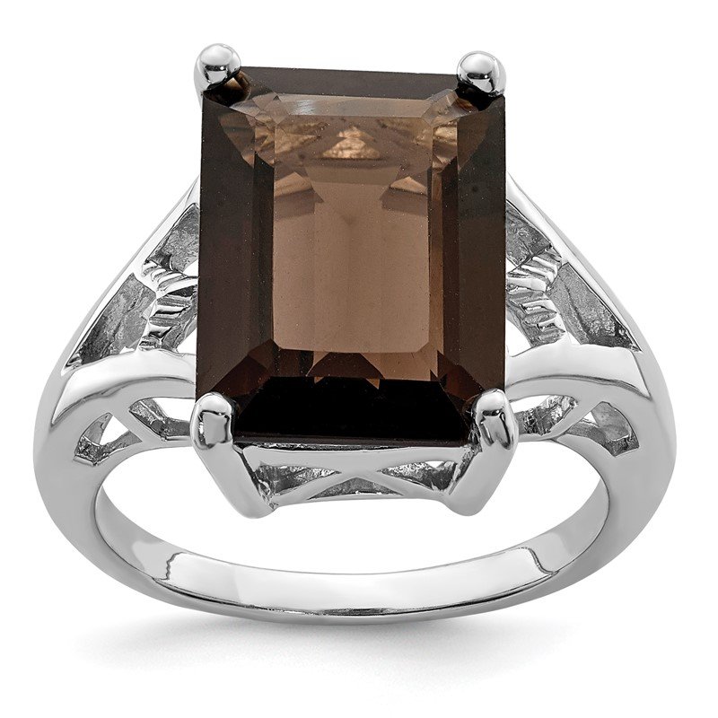 Sterling Silver Smoky Quartz Ring outlets 986