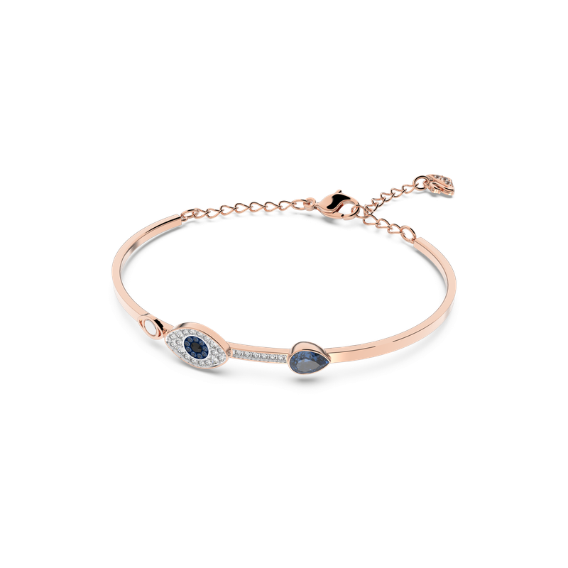 Swarovski Swarovski Symbolic bangle, Evil eye, Blue, Mixed metal finish  5171991 - Bradley Gough Diamonds