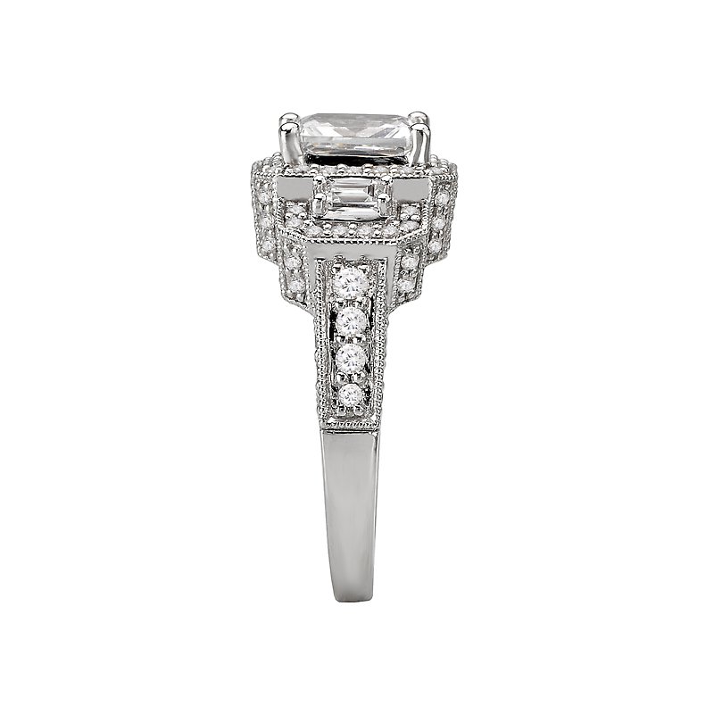 Romance Halo Semi-Mount Diamond Ring 117777-100K - Little's