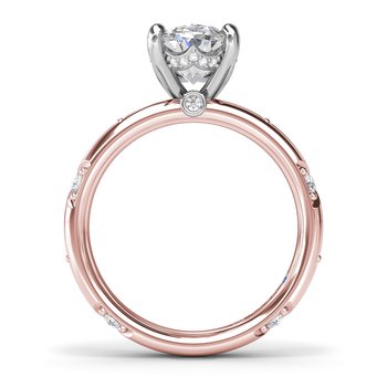 Abstract Oval Diamond Engagement Ring S4426