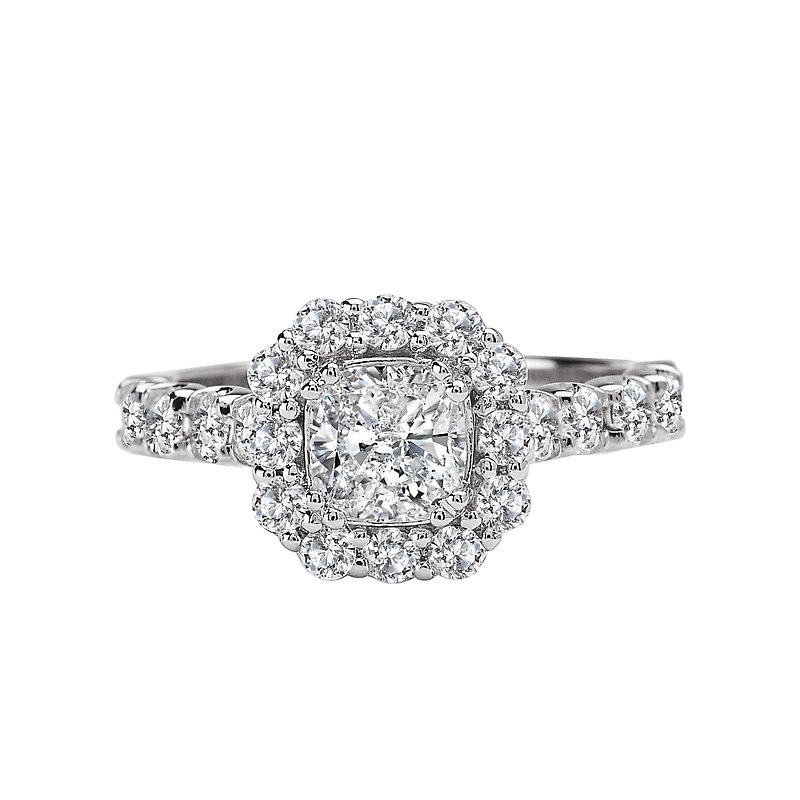 Romance Halo Semi-Mount Diamond Ring 117349-100 - KIM