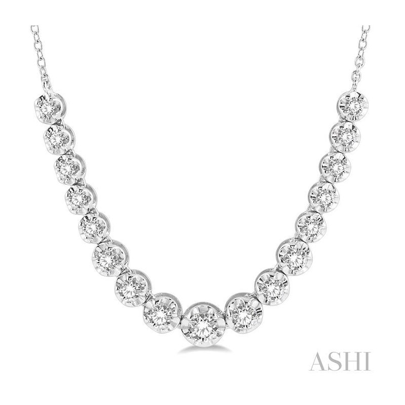 ASHI Illusion Diamond Necklace 99931PJFGNKWG - Pattons Jewelry