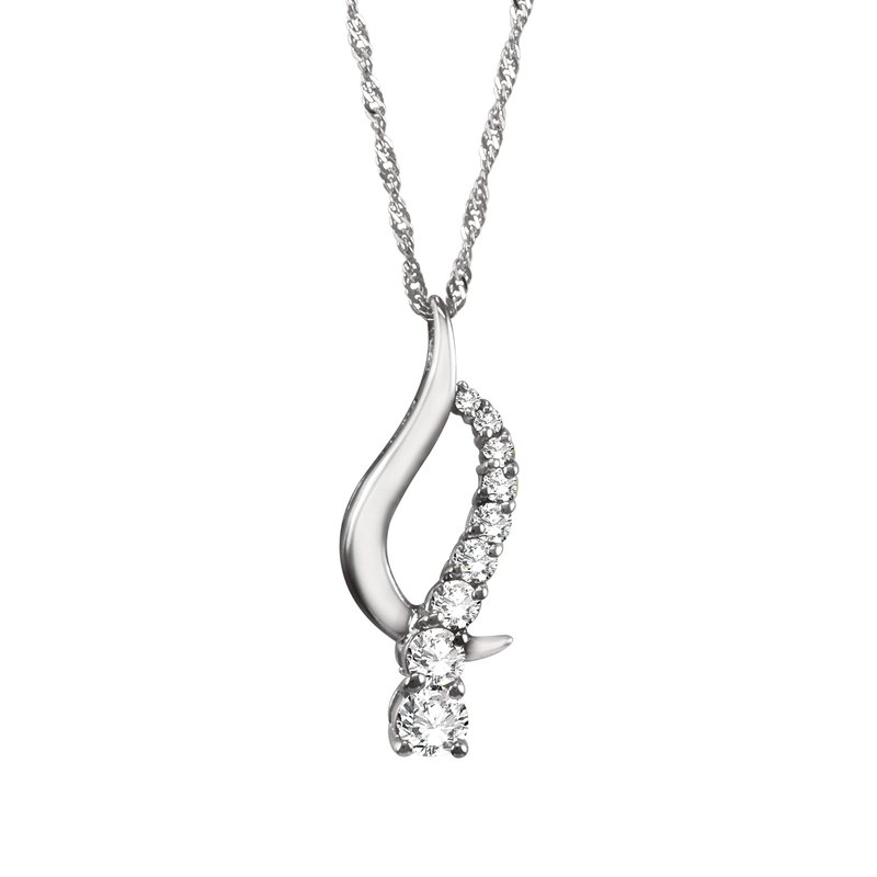 Berco Jewelry 1/8tw 9 Diamond Pendant 4489 - Robinson Family