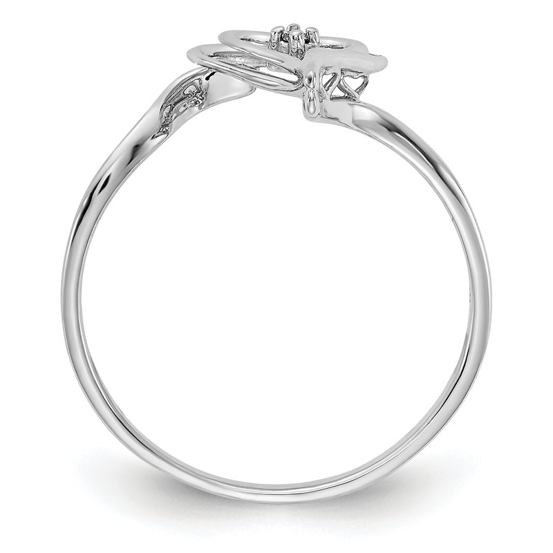 14k White Gold AA Diamond Heart Ring 14k White Gold AA Diamond Heart Ring