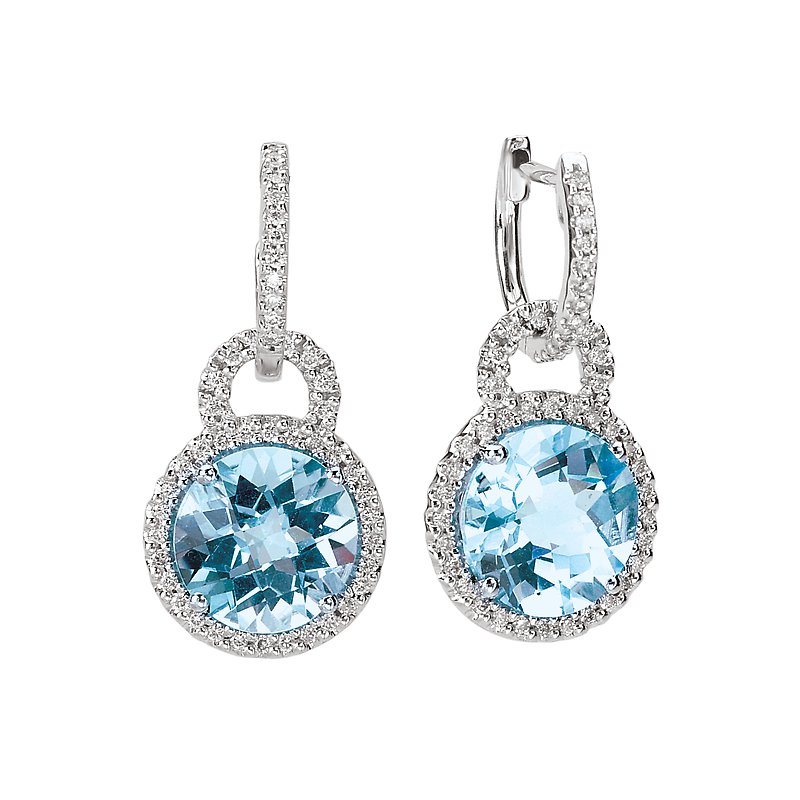 Tesoro blue topaz earrings discount