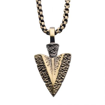 アクセサリー Arrohead SS Men's Arrowhead Necklace Stainless Steel 24