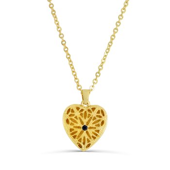 Sapphire Heart Pendant M500-M016191