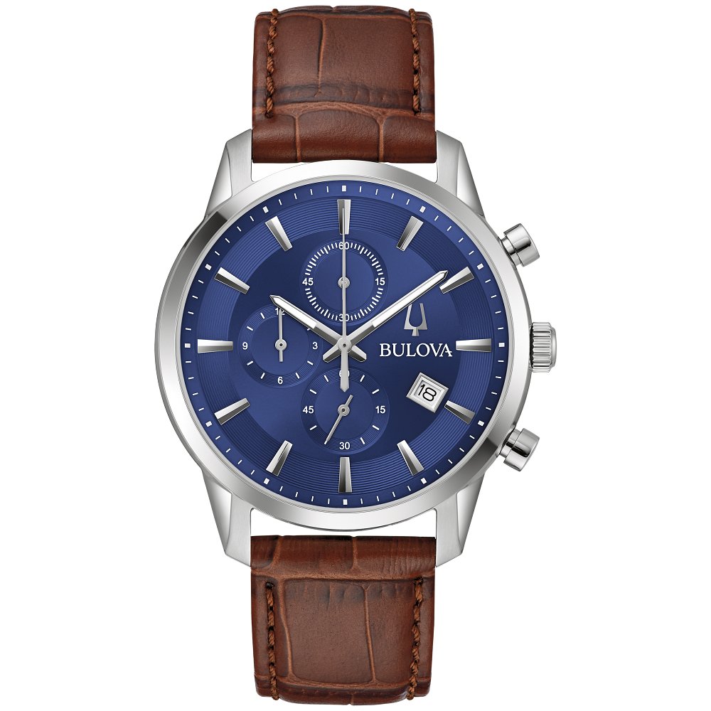 Bulova STRAP M W ST BL CHRONO SUTTON 96B402 - Hayden Jewelers