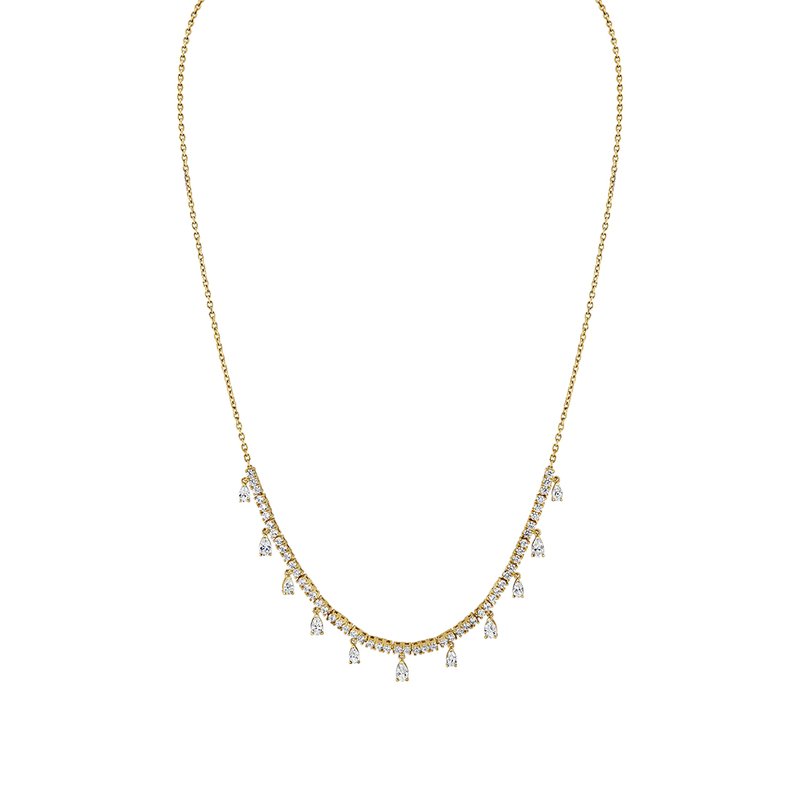 Sylvie Éternelle Diamond Necklace with Floating Pear Sylvie Éternelle Diamond Necklace with Floating Pear