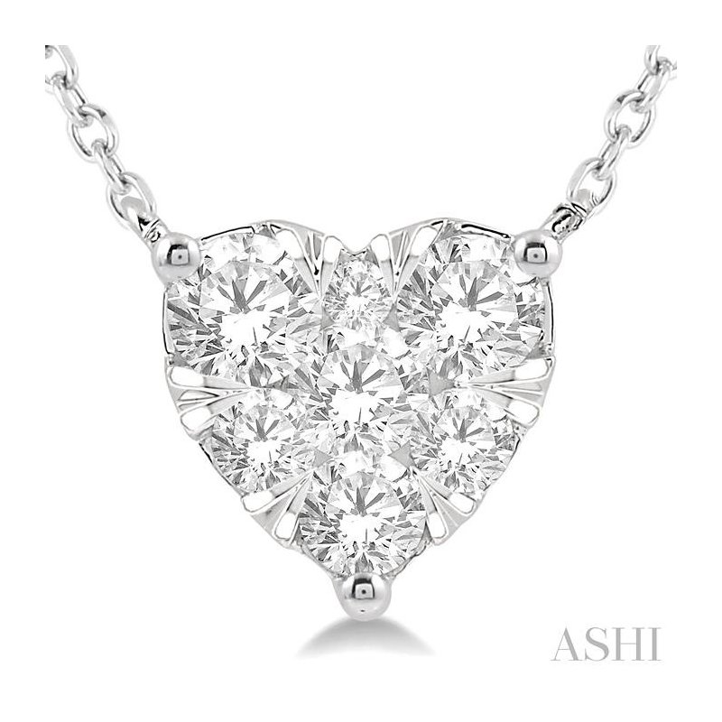 ASHI Heart Shape Lovebright Essential Diamond Pendant ASHI Heart Shape Lovebright Essential Diamond Pendant