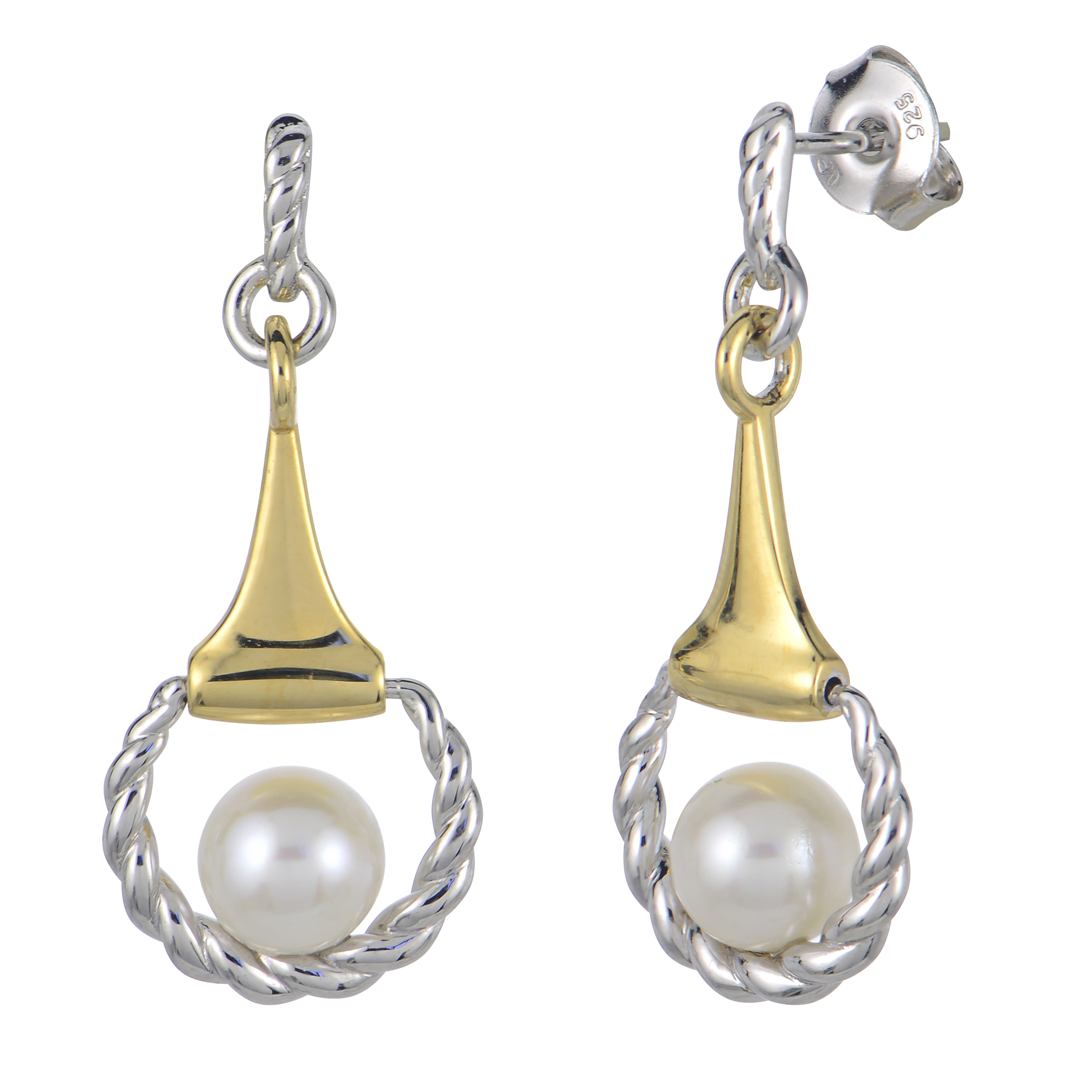 Imperial Pearl Sterling Silver Freshwater Pearl Earring 624907