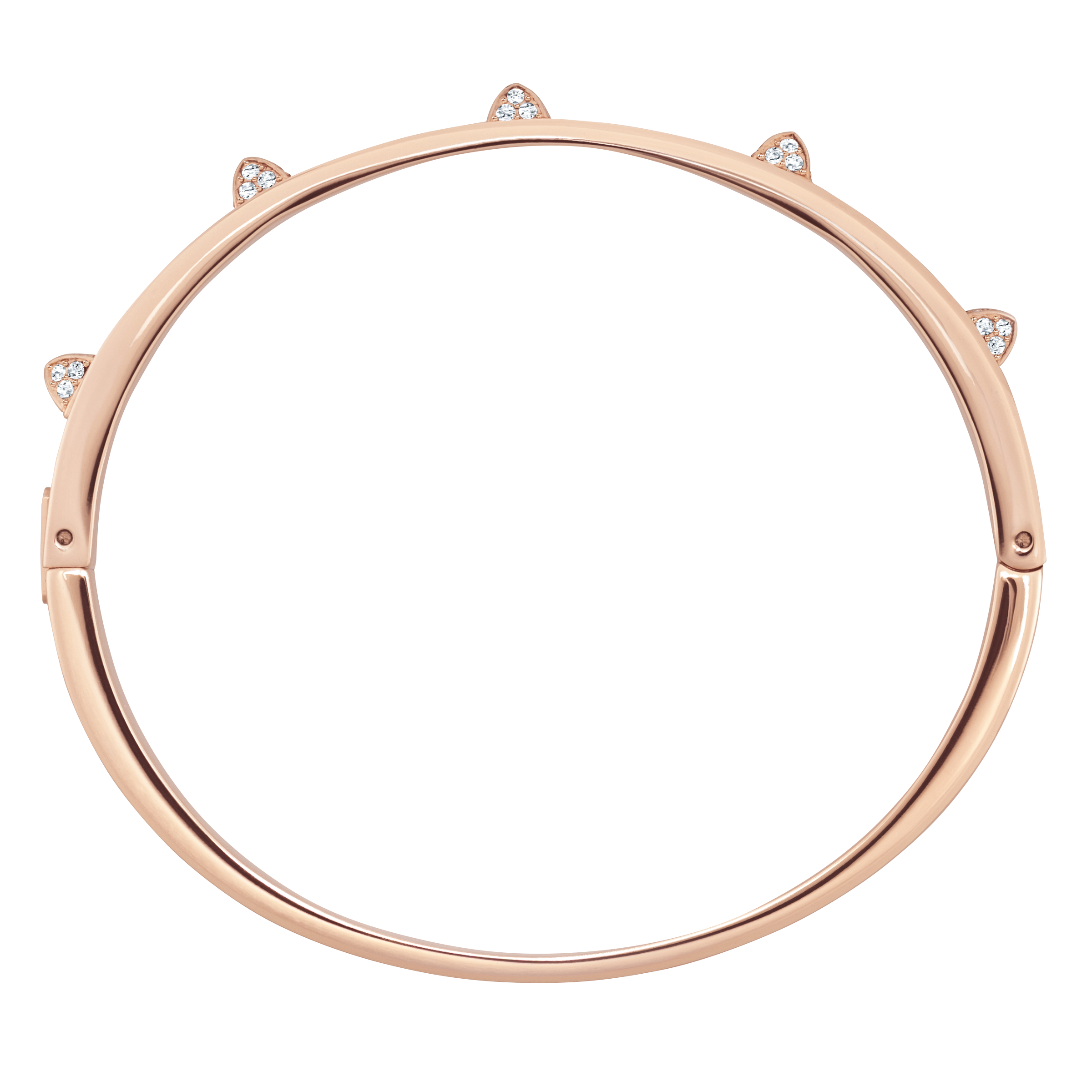 Swarovski Tactic bangle, White, Rose gold-tone finish 5098834