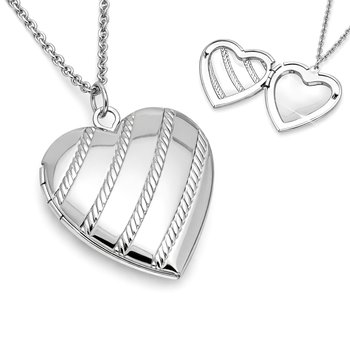 Heart Locket Necklace Y397-L-205