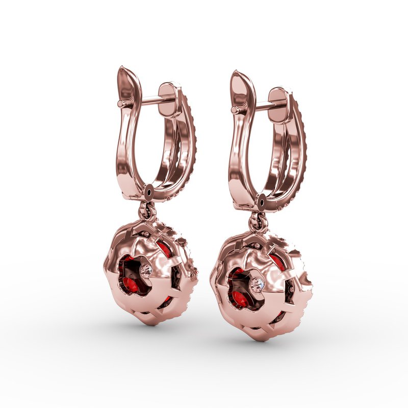 Fana Steal The Spotlight Ruby and Diamond Cluster Drop Fana Steal The Spotlight Ruby and Diamond Cluster Drop