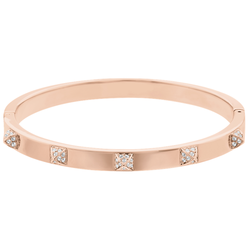 Swarovski Tactic bangle, White, Rose gold-tone finish 5098834