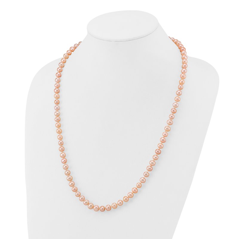 White Freshwater Cultured Pearl Necklace - 7.5-8.5mm AA Quality Pearl Strand