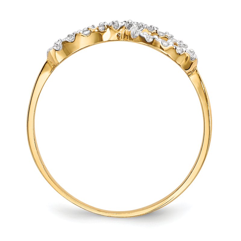 14k Yellow Gold CZ Infinity Symbol Ring 14k Yellow Gold CZ Infinity Symbol Ring