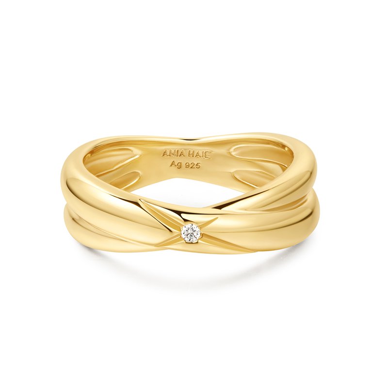 DAVIDA シルバー Halcyonセット Buy D'Joy Golconda Topaz 1.50 ctw Wave Ring in Platinum Over