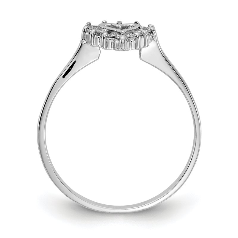 Quality Gold 14k White Gold AAA Diamond ring X9602AAA