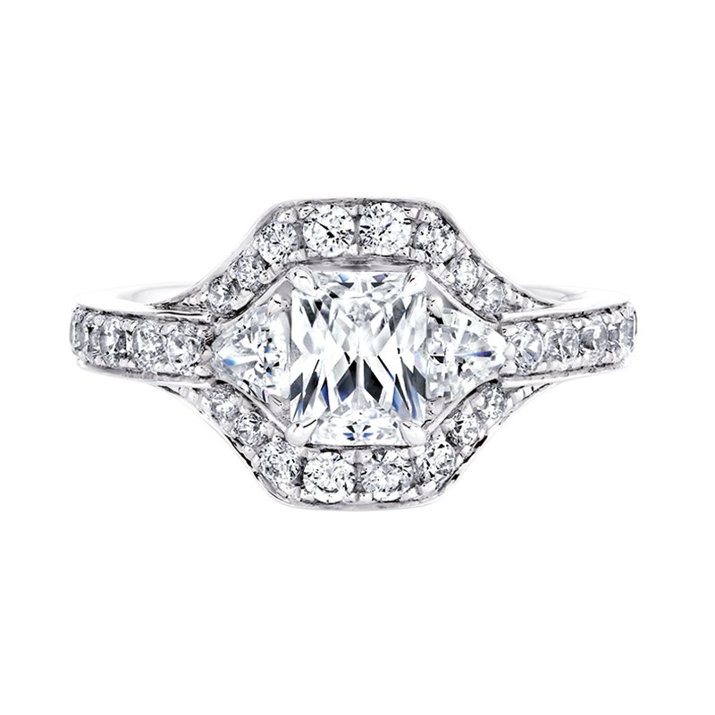Love Story Diamonds 14KT White Gold 2.00ctw Three-stone Engagement
