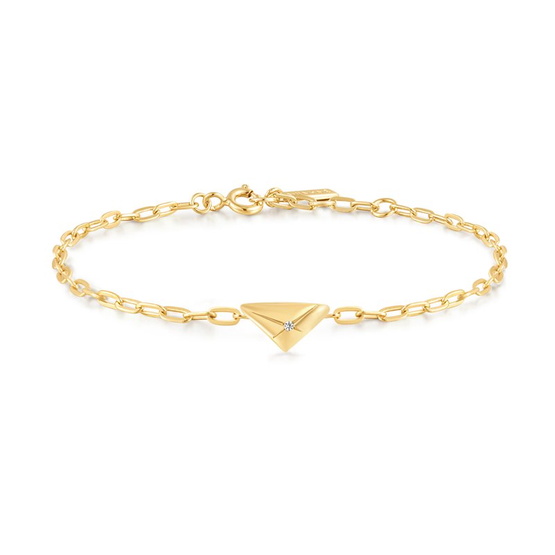 ANIA HAIE Gold Triangle Kiss Bracelet B059-01G - Michael Eller