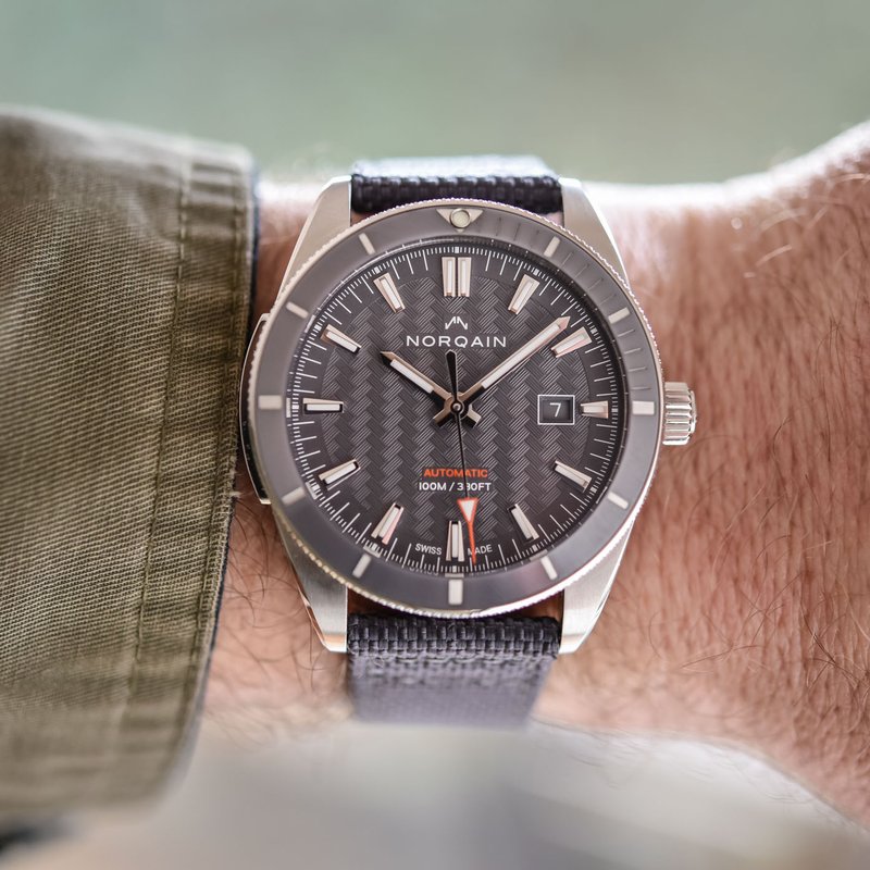 Norqain Adventure Sport 42mm Steel Black Cermic Ring Black Dial
