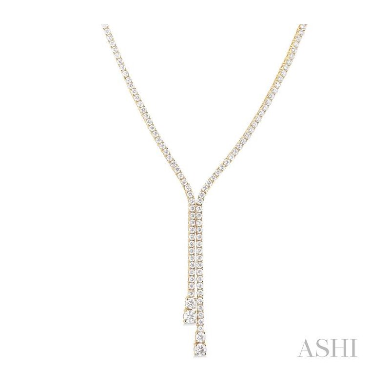 ASHI Diamond Lariat Y Necklace 966W6DDFGNKYG-6.50 - Diamond