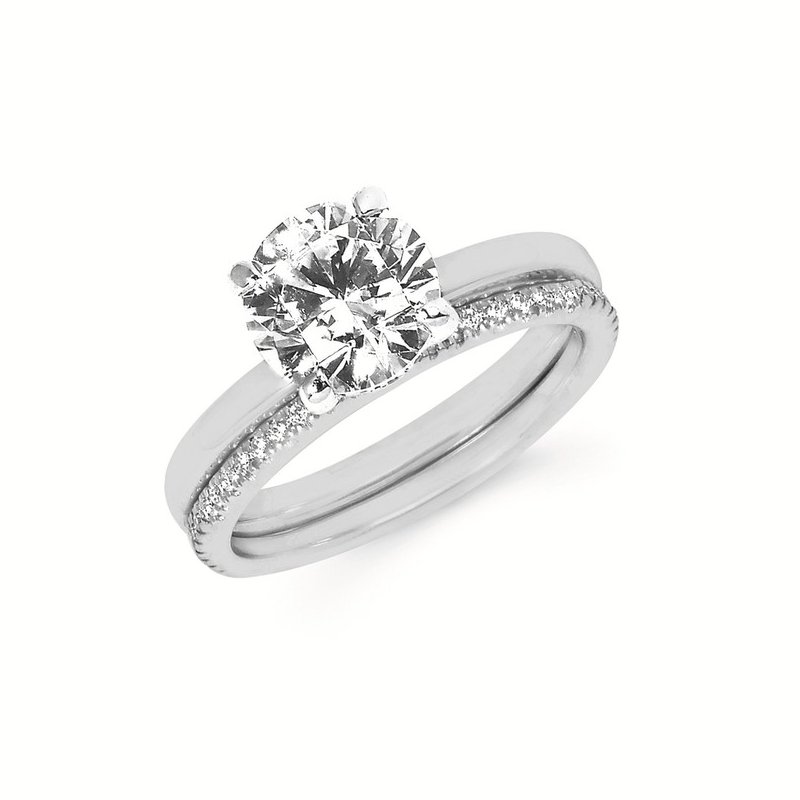 14K White Gold .08 CTW Diamond Band 14K White Gold .08 CTW Diamond Band