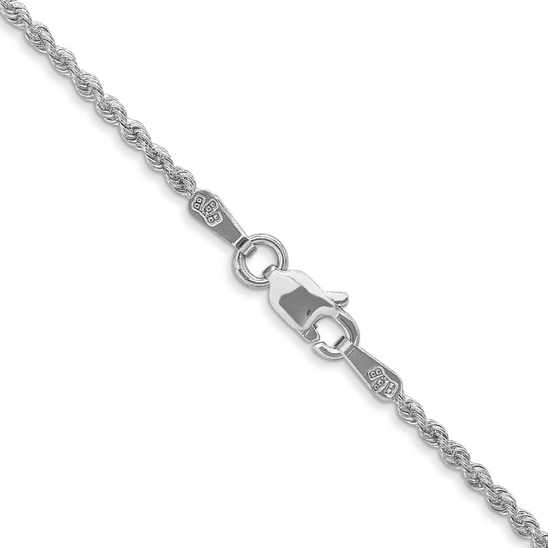 Quality Gold 14K White Gold 16 inch Regular Rope with