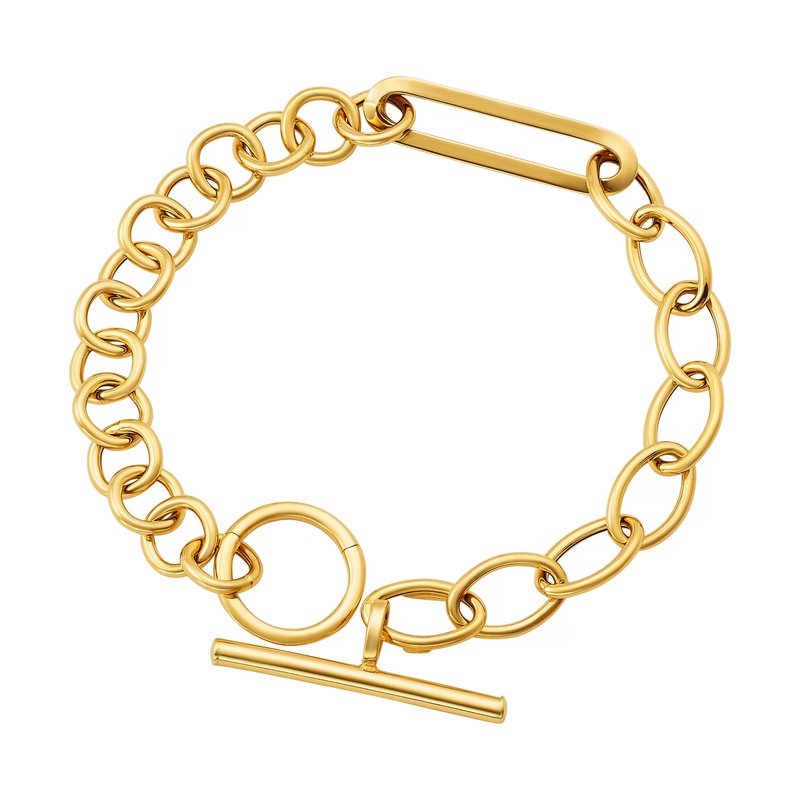 14k gold toggle bracelet discount