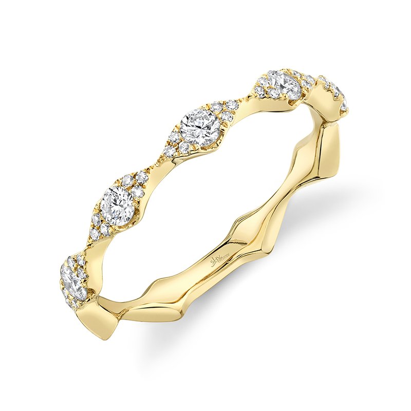 祝開店！大放出セール開催中 14K 0.38Ct Creation Shy Y/G 6 Sz Band Lady'S Diamond コレクション