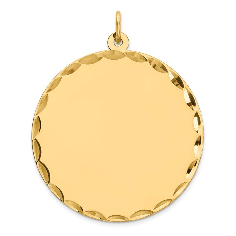 Round Engraveable Charm or Pendant Sterling Silver Round Engraveable Charm or Pendant Sterling Silver