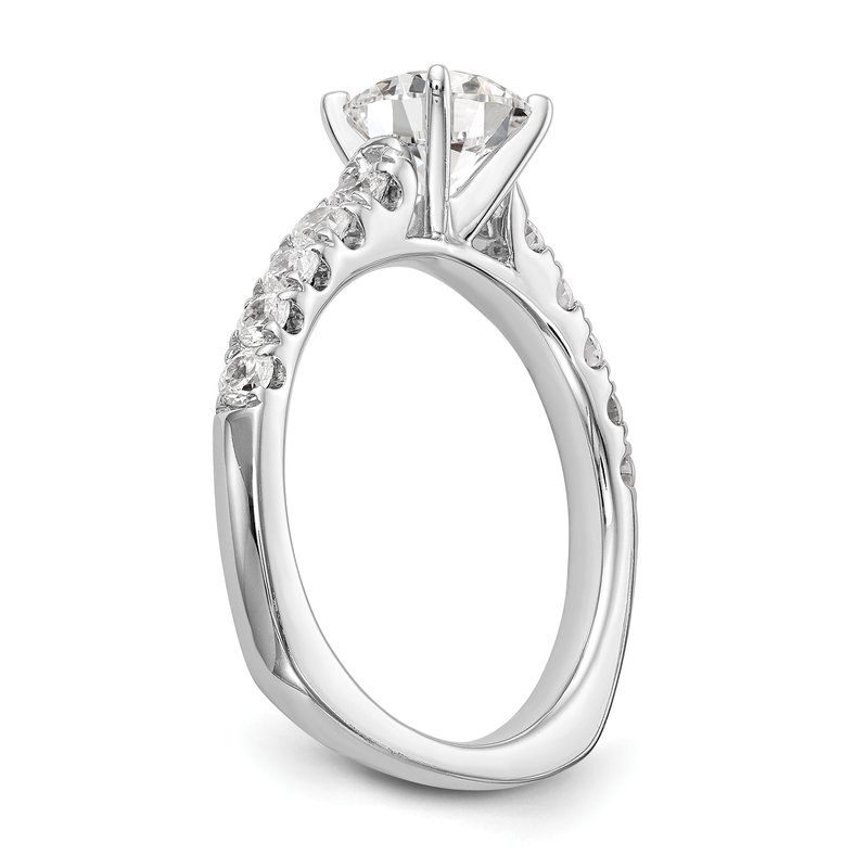 True Origin 14K White Gold 1/2 carat Lab Grown Diamond VS+ F+ Semi ...