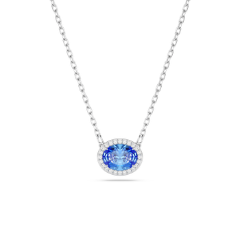 ネックレス・ペンダント SWAROVSKI Stilla white gold necklace 5636703 Swarovski Stilla pendant, Round cut, White, Gold-tone plated