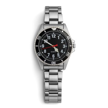 Silvertone Black Dial Men's Watch S618-SW1871
