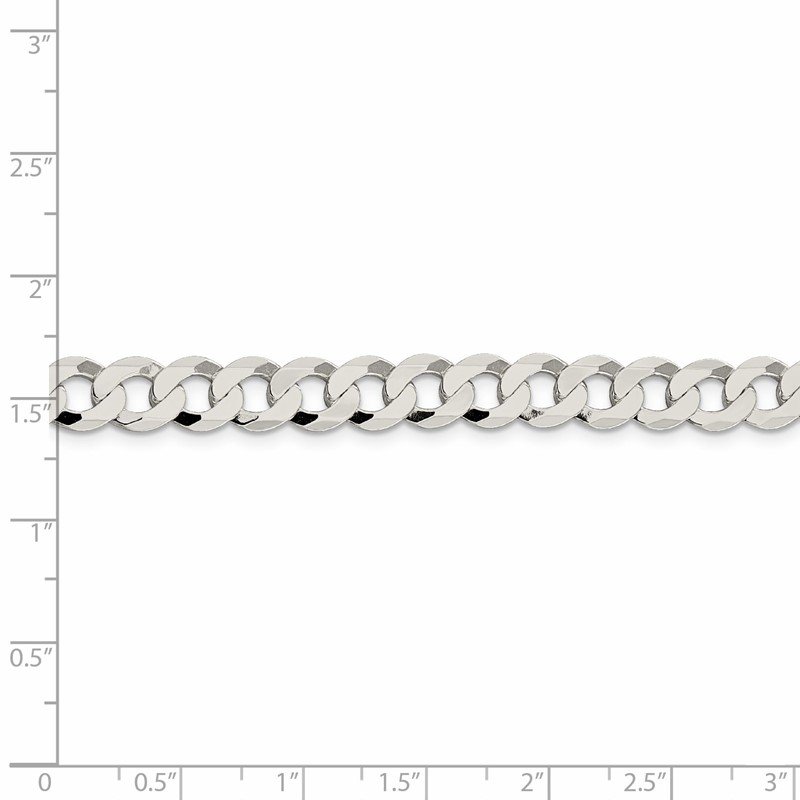 8mm flat curb fashion chain