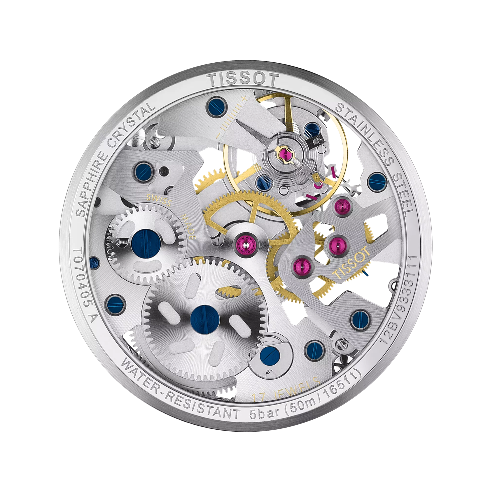 Tissot T-Complication Squelette 43mm T0704051641100 - Nacols Jewelry