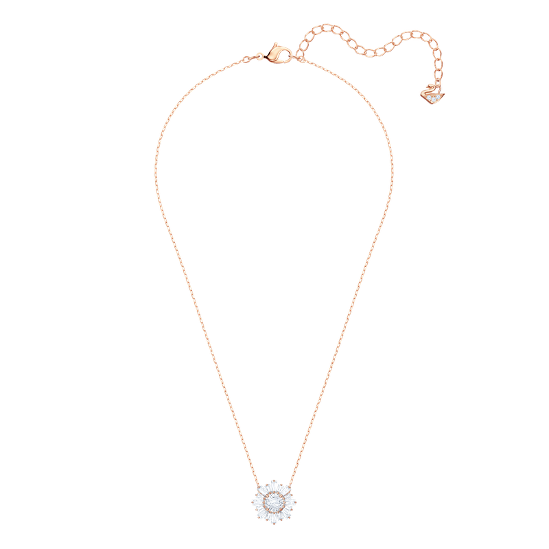 Swarovski Sunshine pendant, Mixed cuts, Sun, White, Rose Swarovski Sunshine pendant, Mixed cuts, Sun, White, Rose