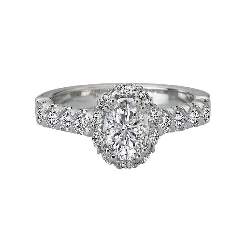 Romance Halo Semi-Mount Diamond Ring 117841-100 - Skatell's
