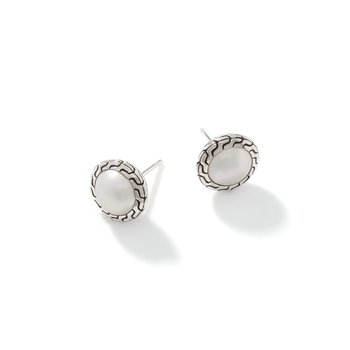 diamond edge ジョンハン John Hardy Dot Hammered Gold & Silver Round Drop Earrings on