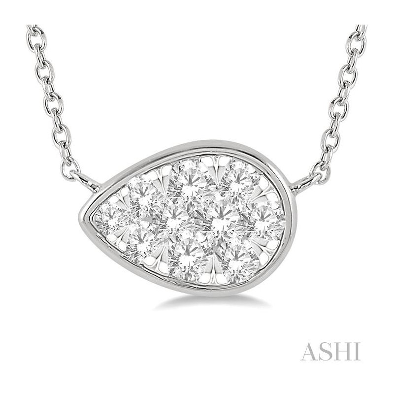 ASHI Pear Shape East-West Lovebright Essential Diamond