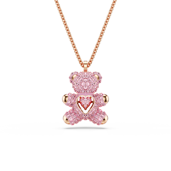 Swarovski Idyllia Y pendant, Mixed cuts, Flower, Multicolored