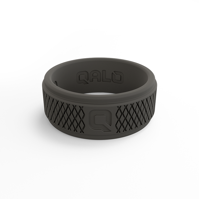 Qalo Men Qalo Crosshatch Ring Silicone Ring QALO Men's Step Edge