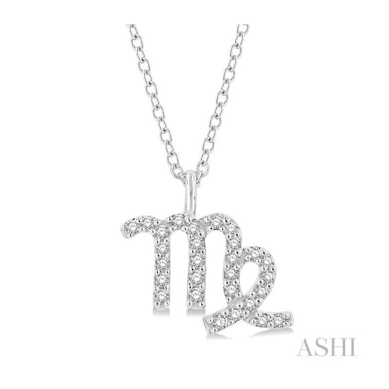 Virgo Zodiac Diamond Pendant