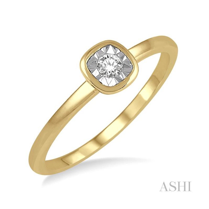 ASHI Stackable Cushion Shape Diamond Promise Ring 11419WJTXYG