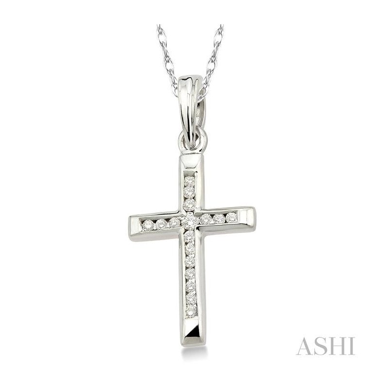 ASHI Channel Set Cross Diamond Pendant 95118HDFXPDW - Hayden ASHI Channel Set Cross Diamond Pendant 95118HDFXPDW - Hayden