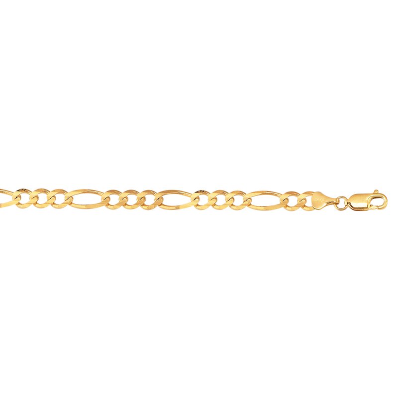 Royal Chain Royal Chain 10K Gold 6.6mm Figaro Chain 180RFIG-24 - Windy City Diamonds