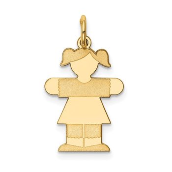 Quality Gold 14k Chihuahua Disc Charm XAC866 - Holland Jewelers
