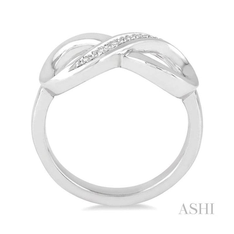 ASHI Silver Infinity Diamond Fashion Ring 87879PESSSLRG