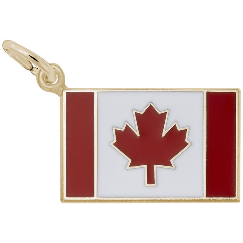 Rembrandt Charms CANADIAN FLAG 8125-canadian-flag Pacheco's Jewelry